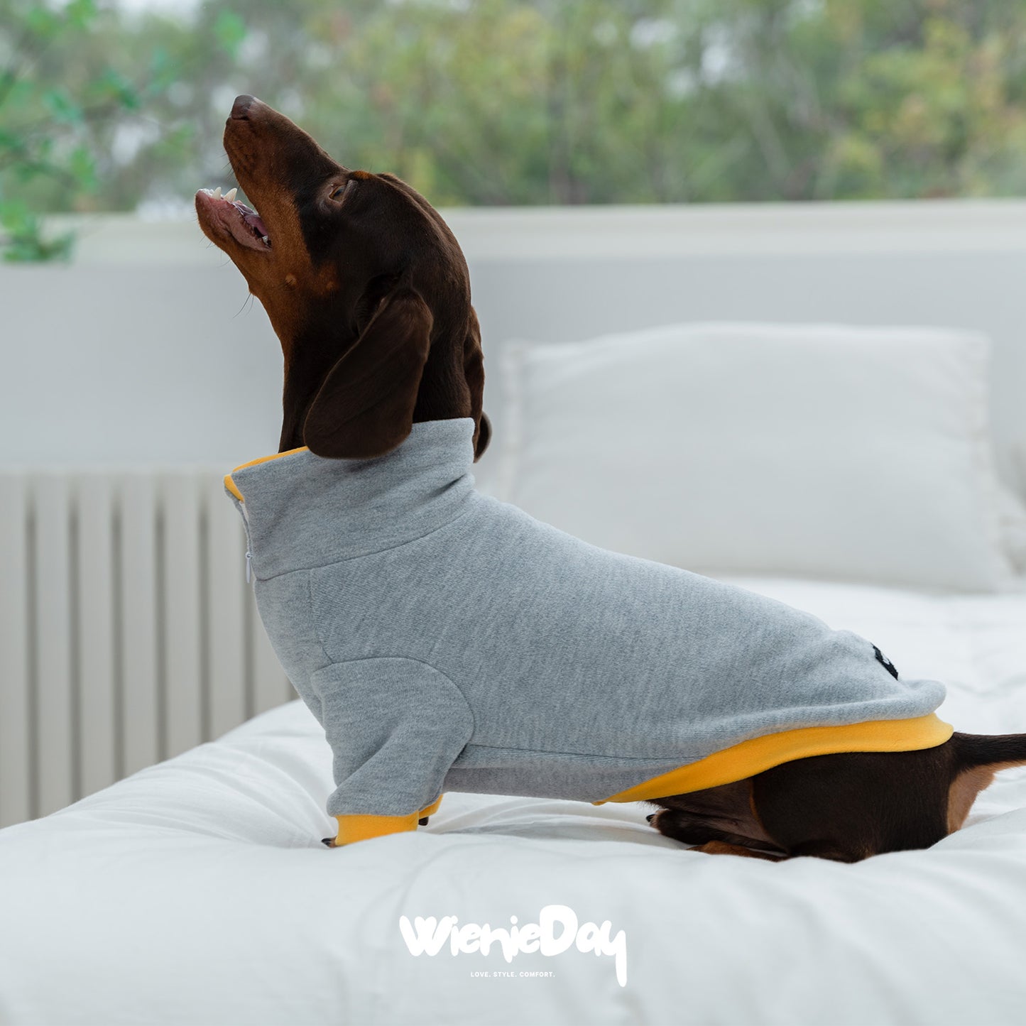 Wieniedy「スフレ」【全2色】犬用 二足タートルネック メリノウール ベースレイヤー