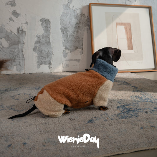 Wieniedy “Soufflé” Sherpa Four-leg Dog Jumpsuit