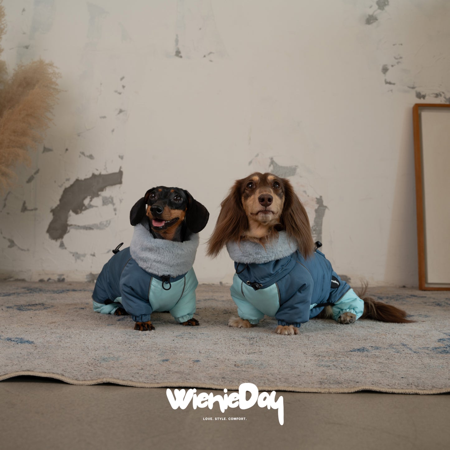 Wieniedy “Cloud Wrap” Four-leg Turtleneck Cotton Coat