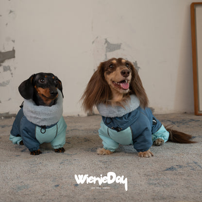 Wieniedy “Cloud Wrap” Four-leg Turtleneck Cotton Coat