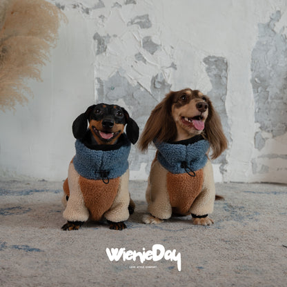 Wieniedy “Soufflé” Sherpa Four-leg Dog Jumpsuit