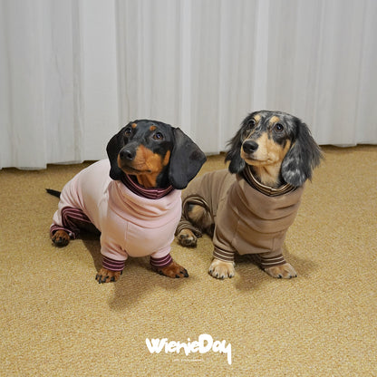 Wieniedy “Soufflé” [2 Colors] Stretch Fleece Full-Body Base Layer for Dogs