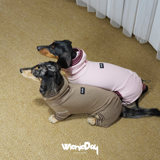 Wieniedy “Soufflé” [2 Colors] Stretch Fleece Full-Body Base Layer for Dogs