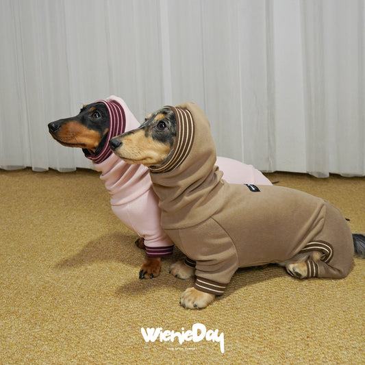Wieniedy “Soufflé” [2 Colors] Stretch Fleece Full-Body Base Layer for Dogs