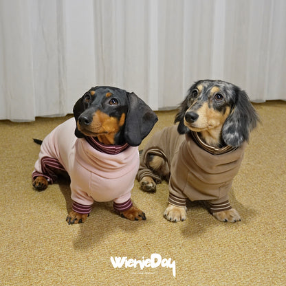 Wieniedy “Soufflé” [2 Colors] Stretch Fleece Full-Body Base Layer for Dogs