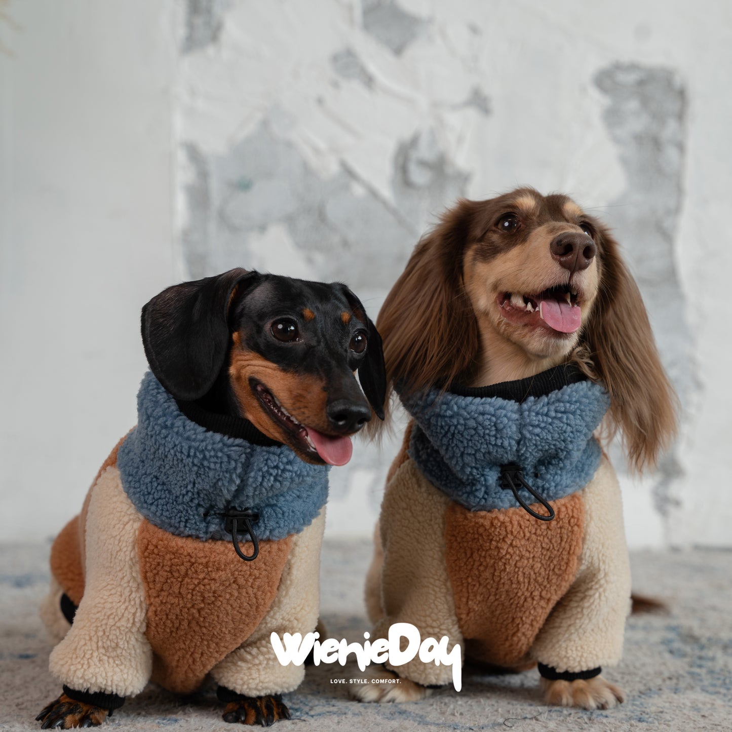 Wieniedy “Soufflé” Sherpa Four-leg Dog Jumpsuit