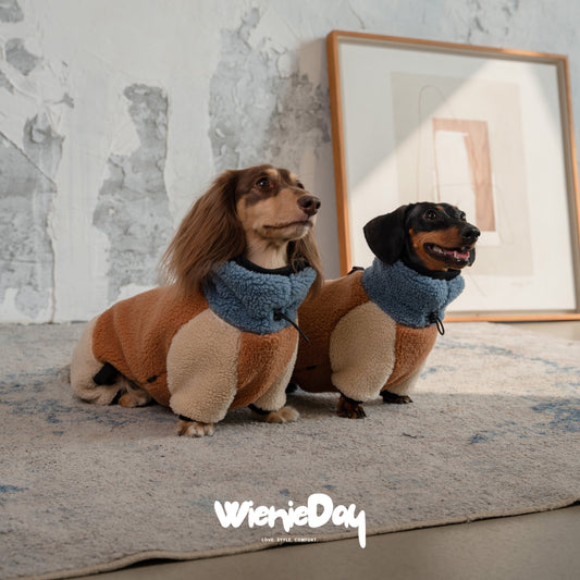 Wieniedy “Soufflé” Sherpa Four-leg Dog Jumpsuit