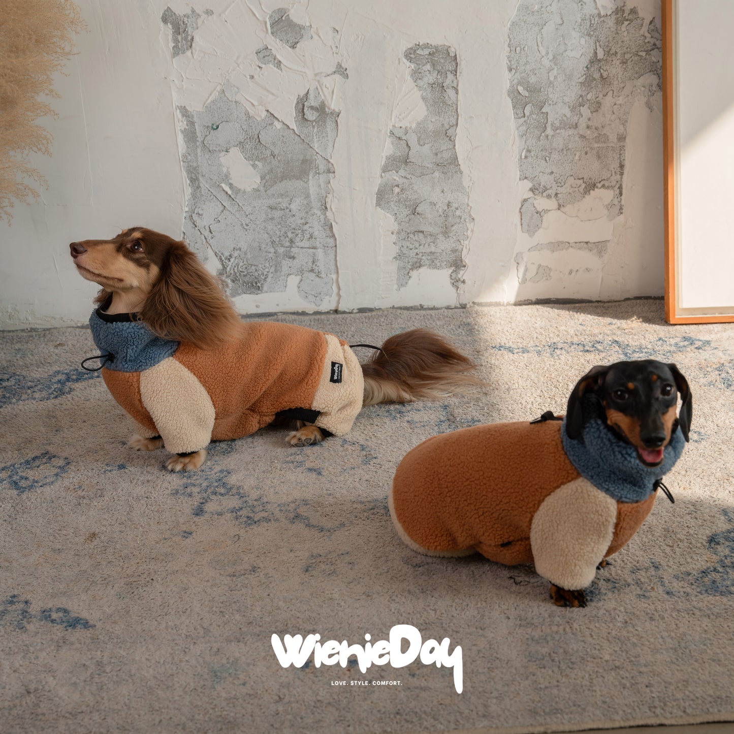Wieniedy “Soufflé” Sherpa Four-leg Dog Jumpsuit