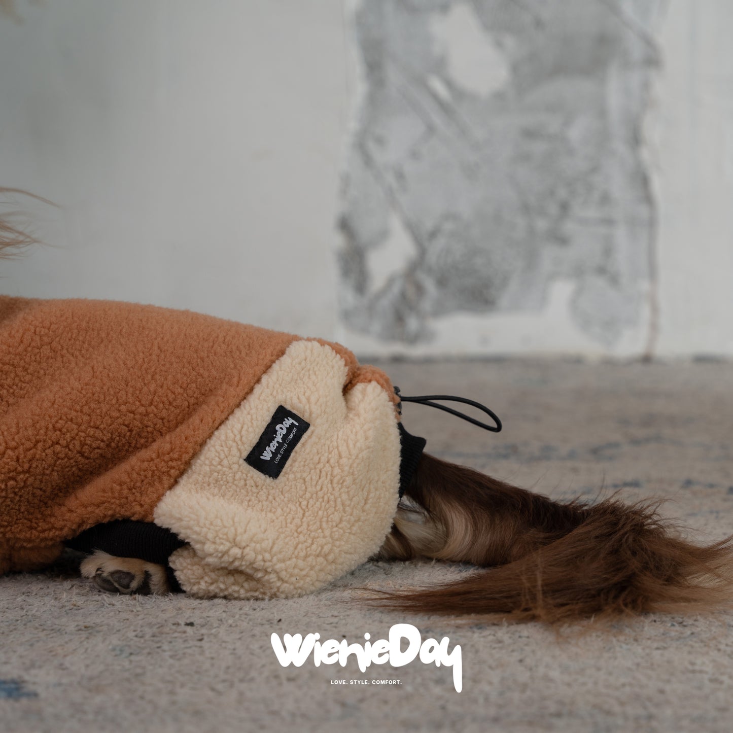 Wieniedy “Soufflé” Sherpa Four-leg Dog Jumpsuit